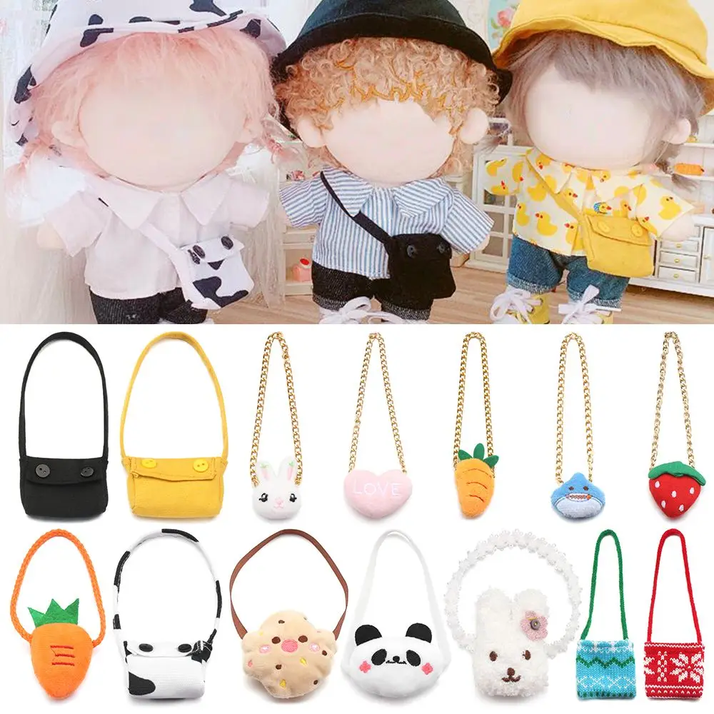 Bolso miniatura con diseño de panda y zanahoria