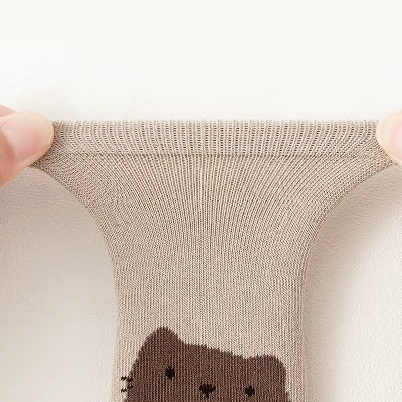 Calcetines antideslizantes para bebés con dibujos de zorro y oso - imagen 5