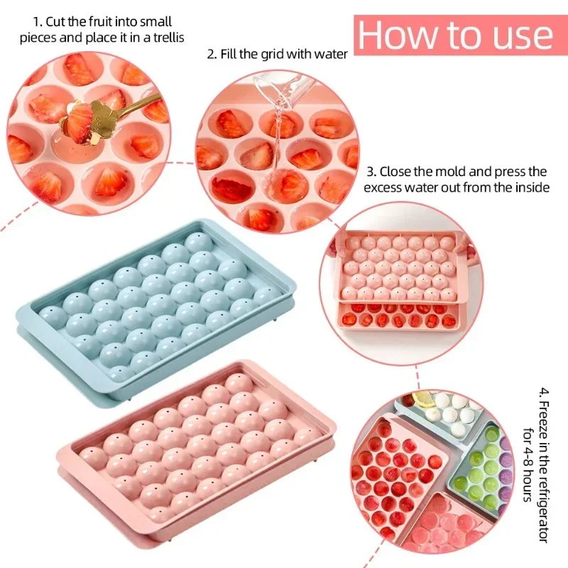 Molde de hielo para piruletas y cubitos con forma divertida - imagen 5