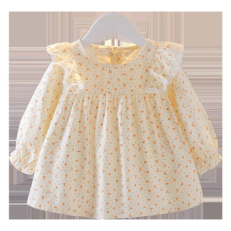 Camisa floral de algodón para niñas - Manga larga, primavera y otoño - imagen 4