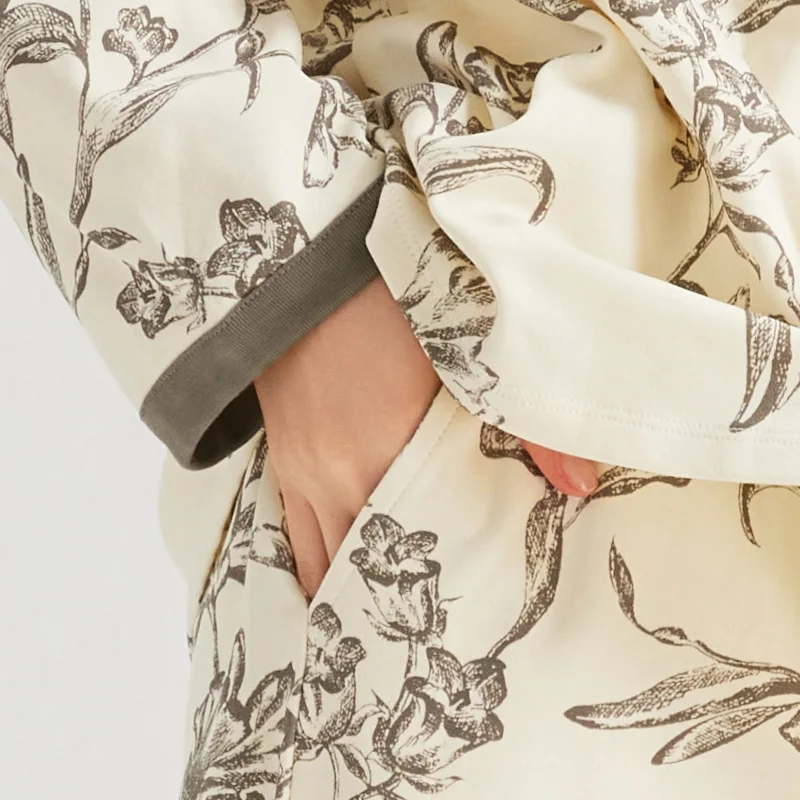 Pijama de maternidad de algodón para lactation - imagen 2