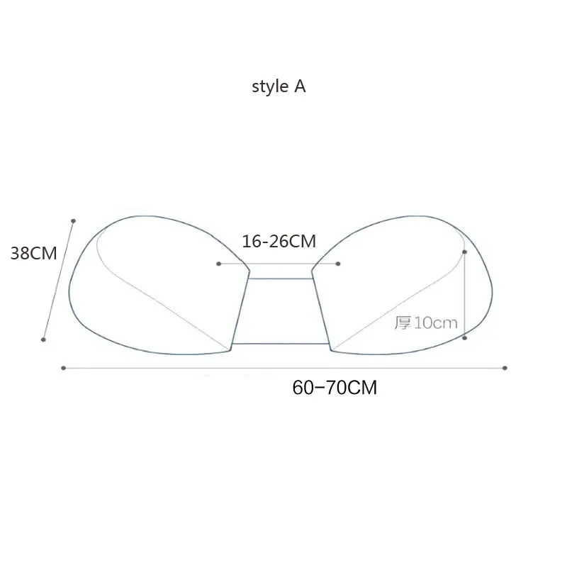 Almohada de apoyo lumbar para embarazo con forma U - imagen 4