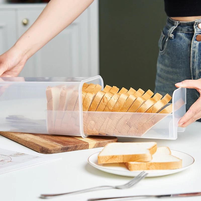 Caja de pan hermética tipo cajón con tapa para conservar - imagen 2