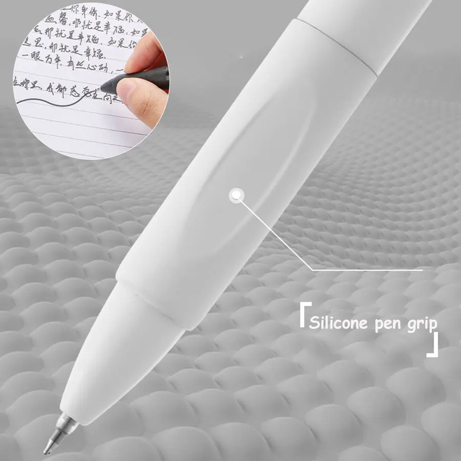 Bolígrafos de gel negro 0,5 mm, secado rápido para tareas – escolar - imagen 2