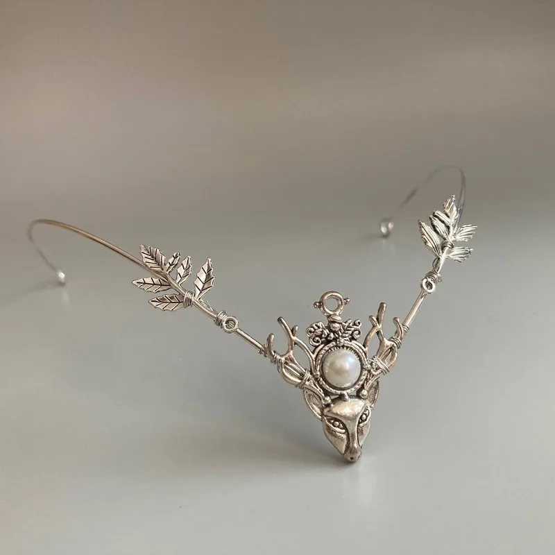 Circlet Flora tiara de hada con luna brillante para niña - imagen 4