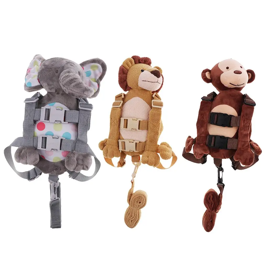Arnés antipérdida ajustable para bebés con mochila de peluche - imagen 5