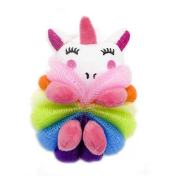 Esponja de baño de unicornio y sirena para niños – Bola de ducha y masaje