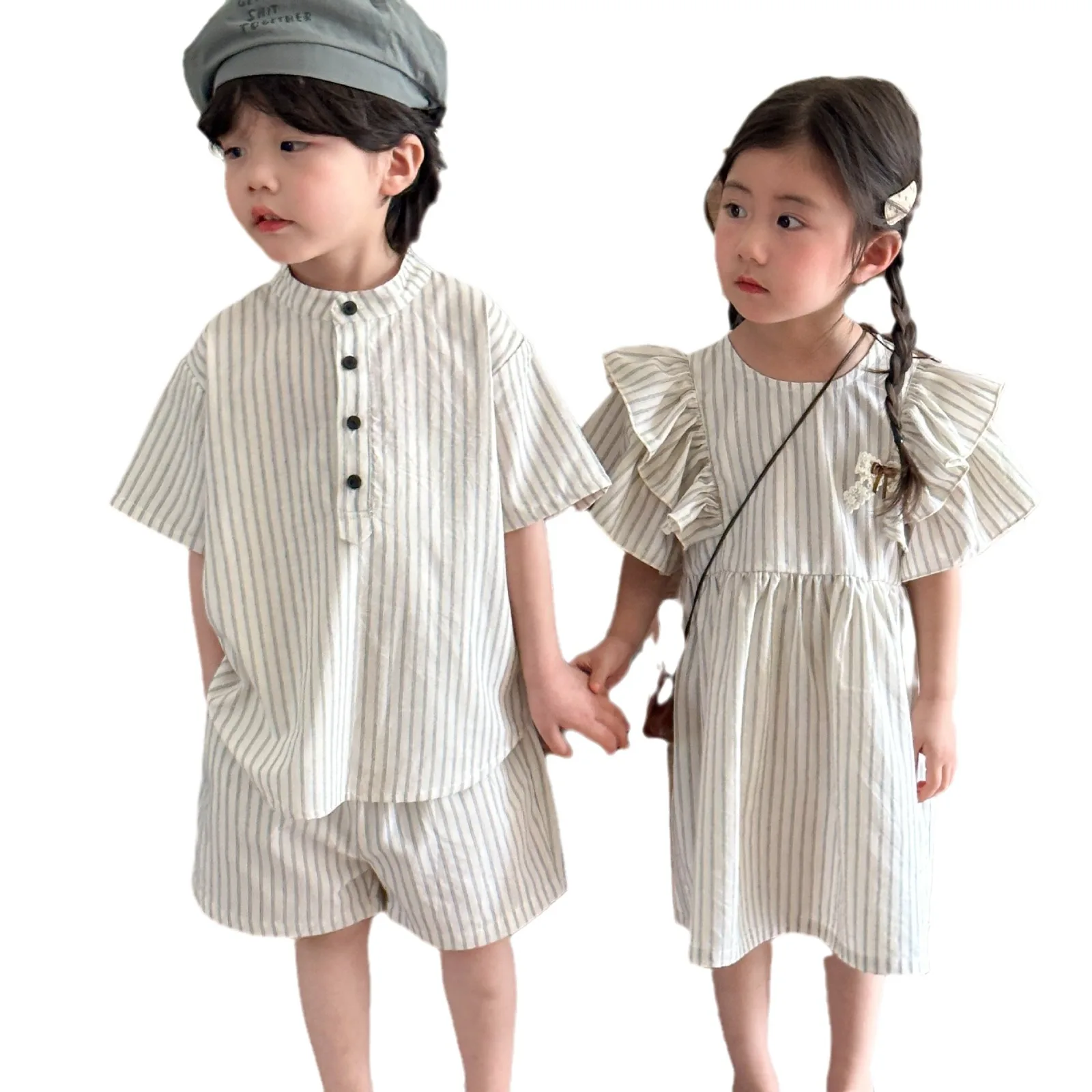 Conjunto verano infantil algodón: camiseta manga corta y shorts - imagen 2