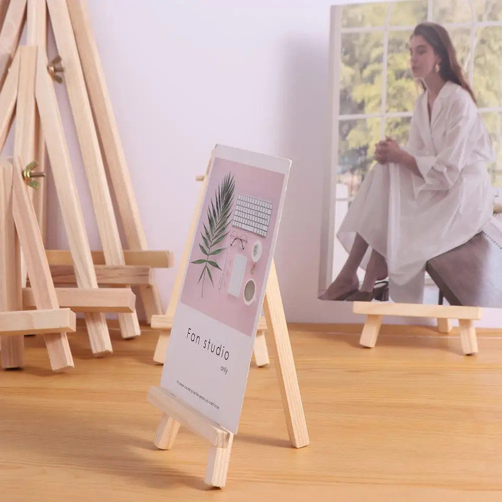 Mini caballete de madera plegable para pintura y dibujo infantil - imagen 3