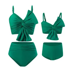 Traje de baño a juego madre e hija, sin mangas, verano