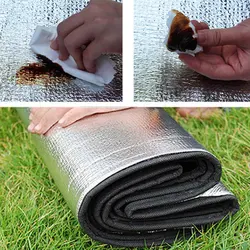 Colchoneta impermeable plegable para acampada con lámina de aluminio
