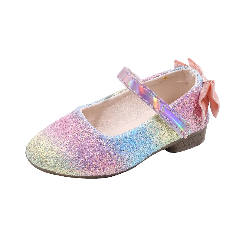 Zapatos de niña cuero estilo princesa con brillo elegante - imagen 4