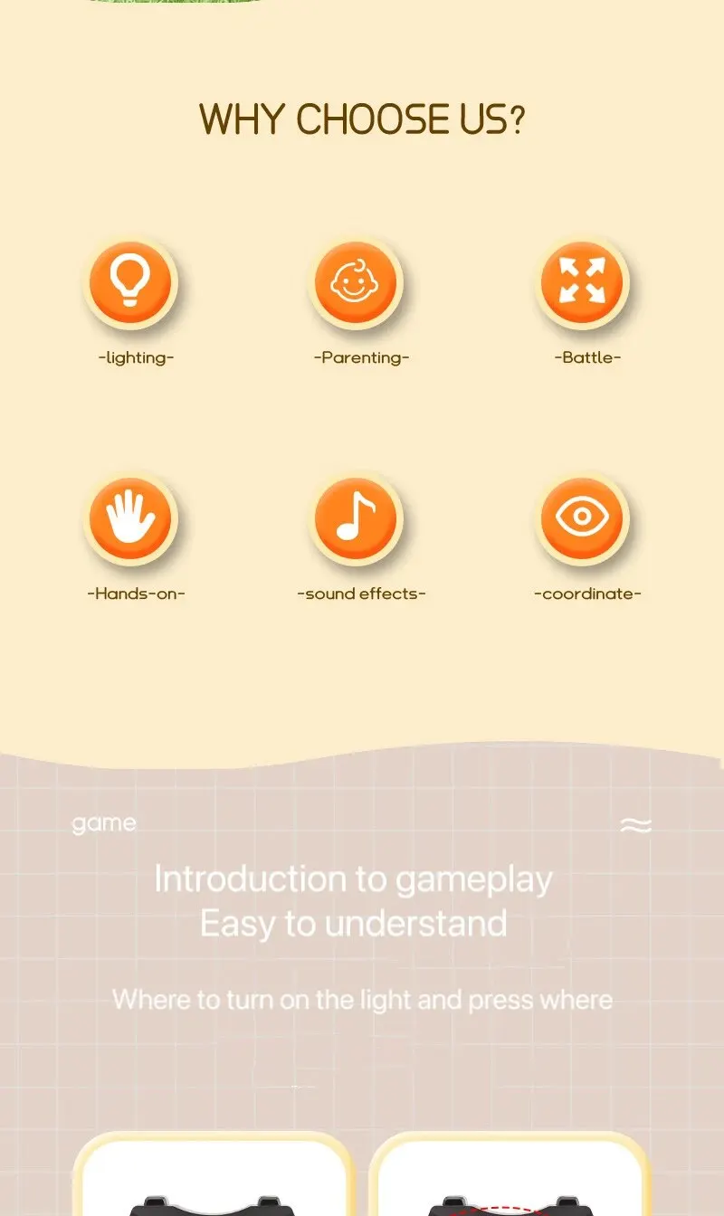 Juego interactivo con botones
