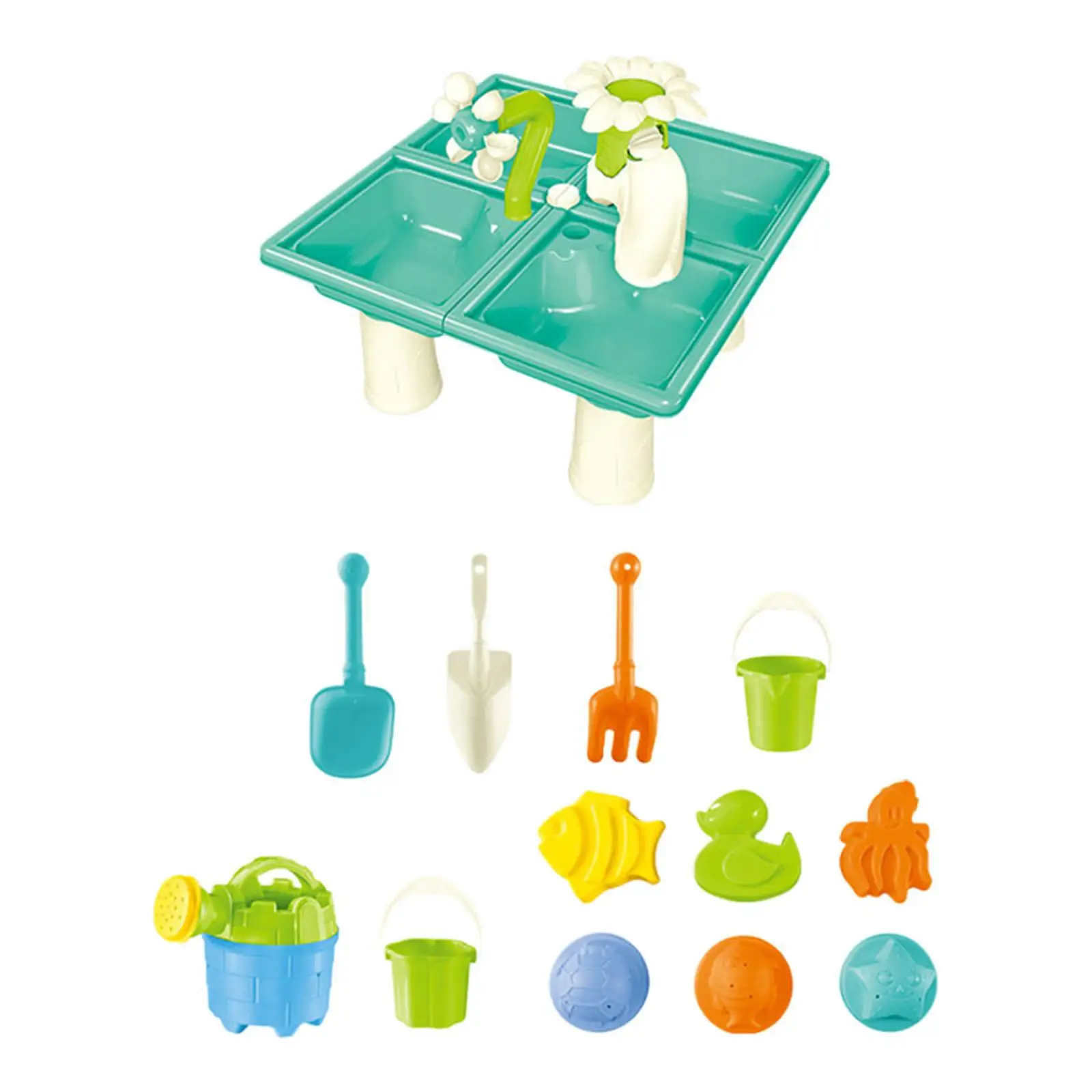 Juguetes de playa multicolor para niños: mesa de arena y agua - imagen 5