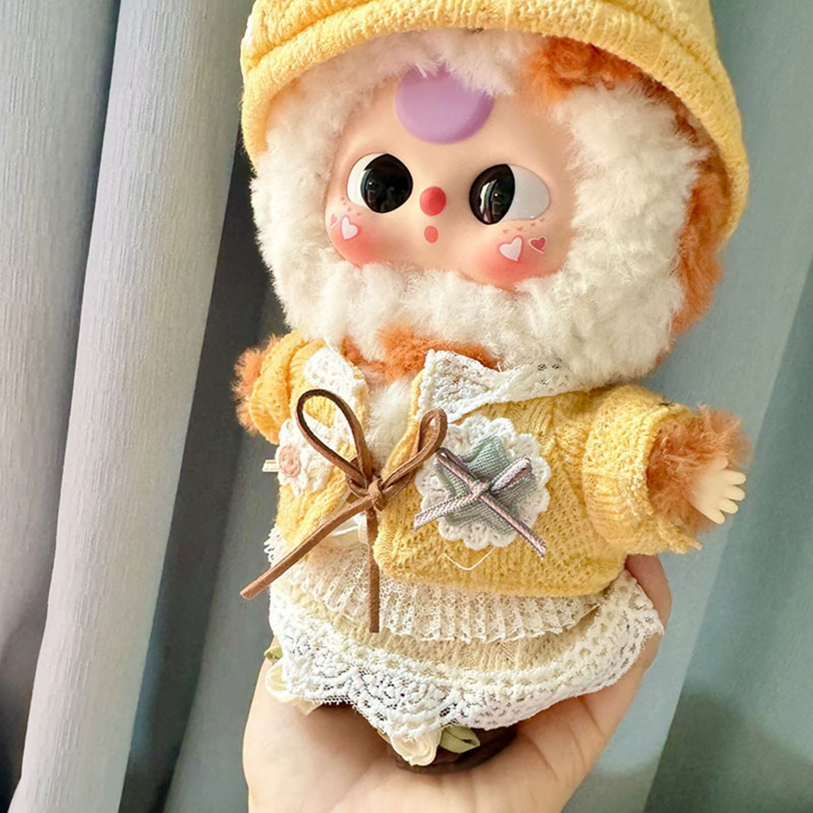 Ropa para muñecas de peluche: vestido y abrigo cómodo - imagen 5