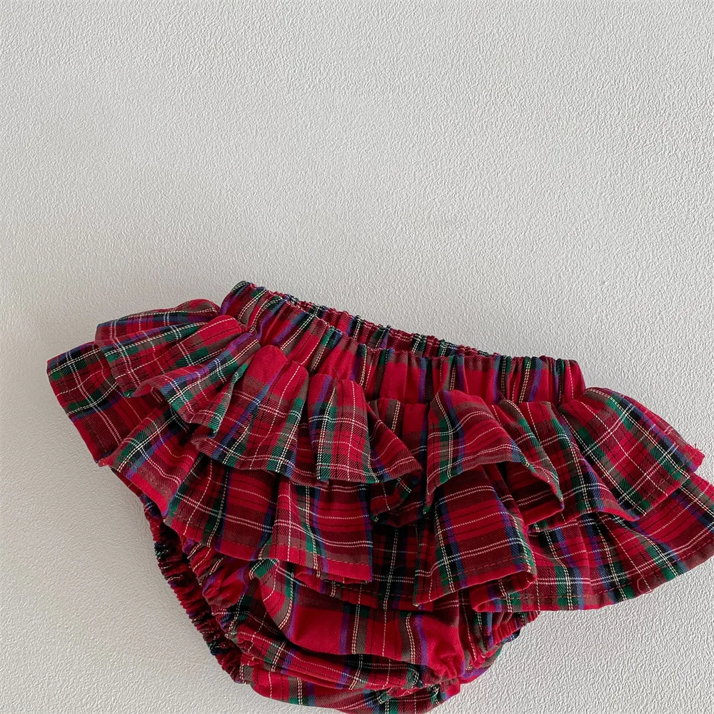 Falda tutú a cuadros con volantes para niña - imagen 5