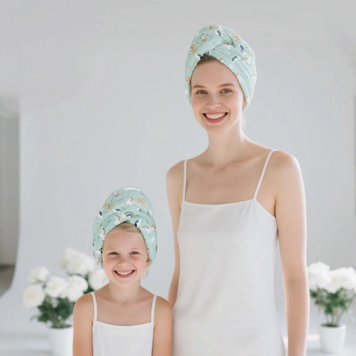 Toalla de microfibra para el cabello secado rápido unisex oso tropical - imagen 3