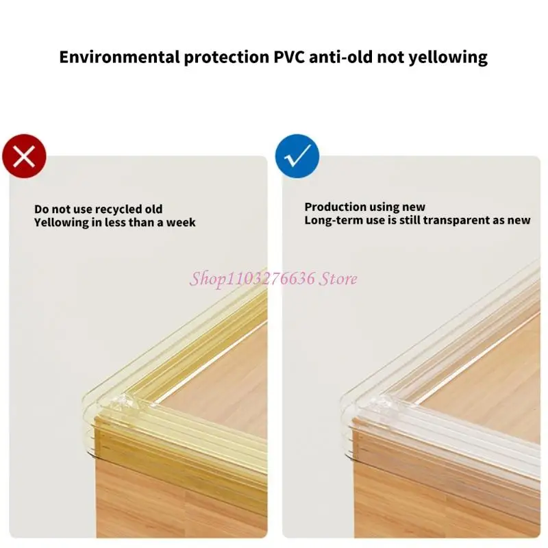Protector esquinas bebé ajustable de PVC transparente Faty seguridad