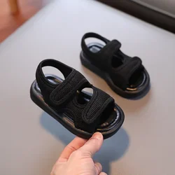 Sandalias de playa para niña – Ligeras en rosa y beige