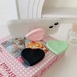 Soporte de teléfono en silicona con agarre corazón para móvil