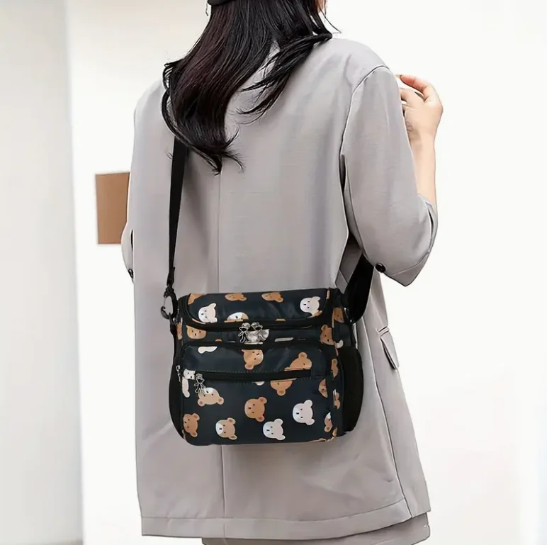 Bolso bandolera maternidad grande con múltiples bolsillos bebé - imagen 5