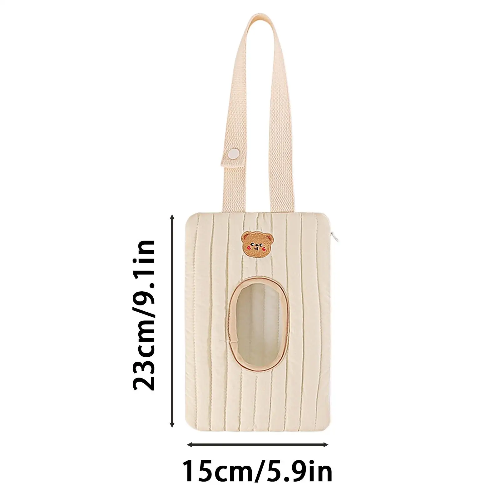 Bolsa porta toallitas húmedas de viaje colgante para coche y paseo - imagen 5