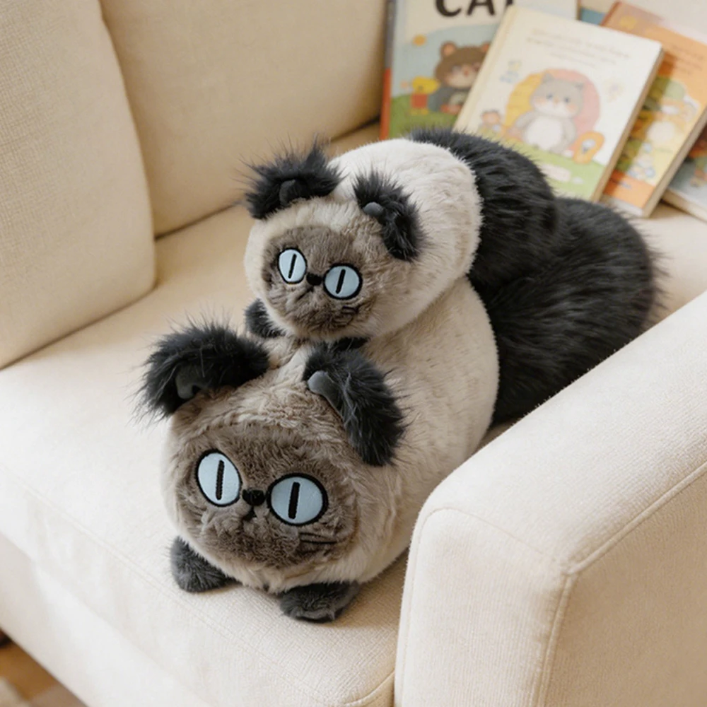 Peluche de gato australiano suave y esponjoso con manchas