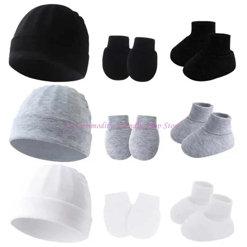 Conjunto recién nacido de invierno con gorro, guantes y calcetines - imagen 2