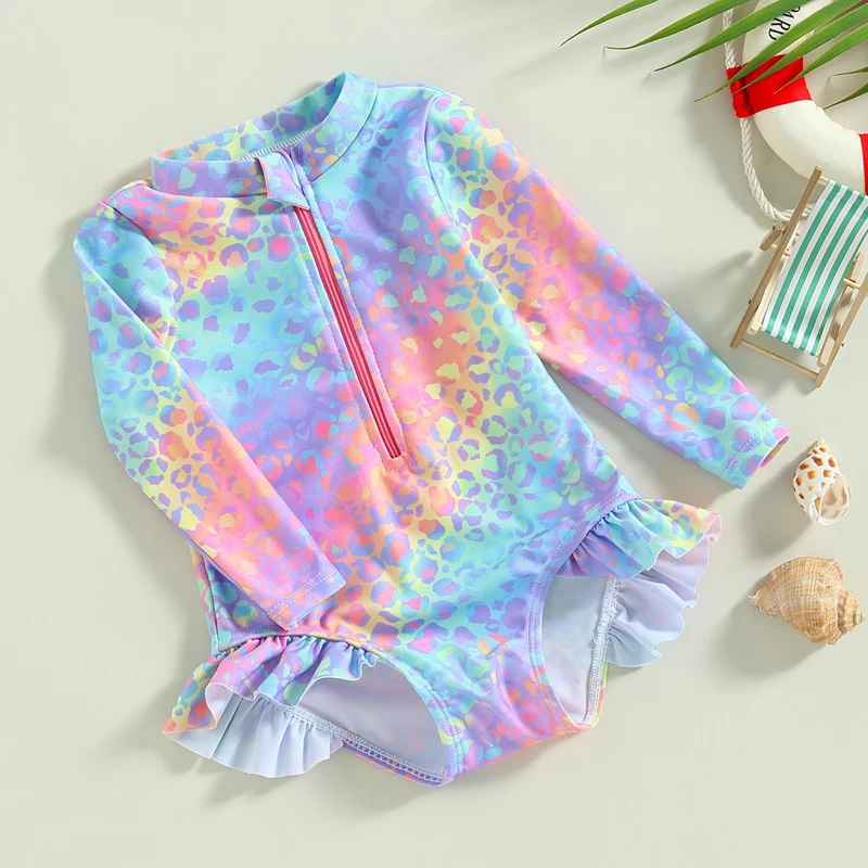 Tregren traje de baño niña manga larga con estampado escamas - imagen 2