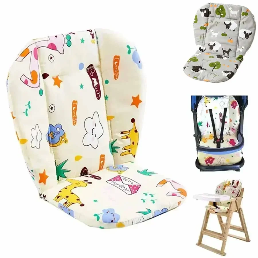 Cojín blandito de algodón para sillita de bebé – Estampado infantil - imagen 5