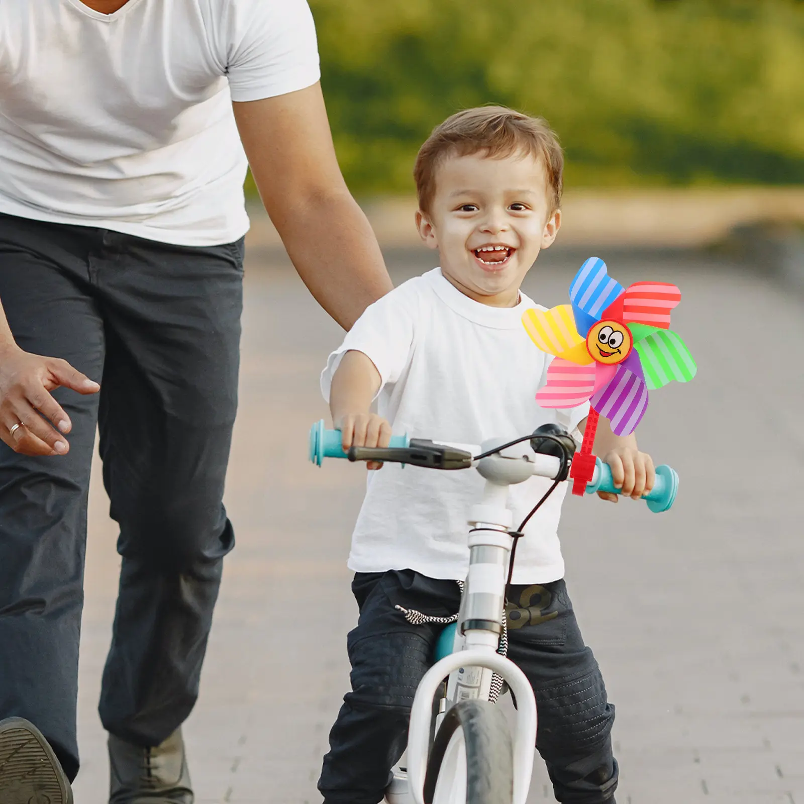 Molinillo de viento desmontable para bici infantil con colores - imagen 4