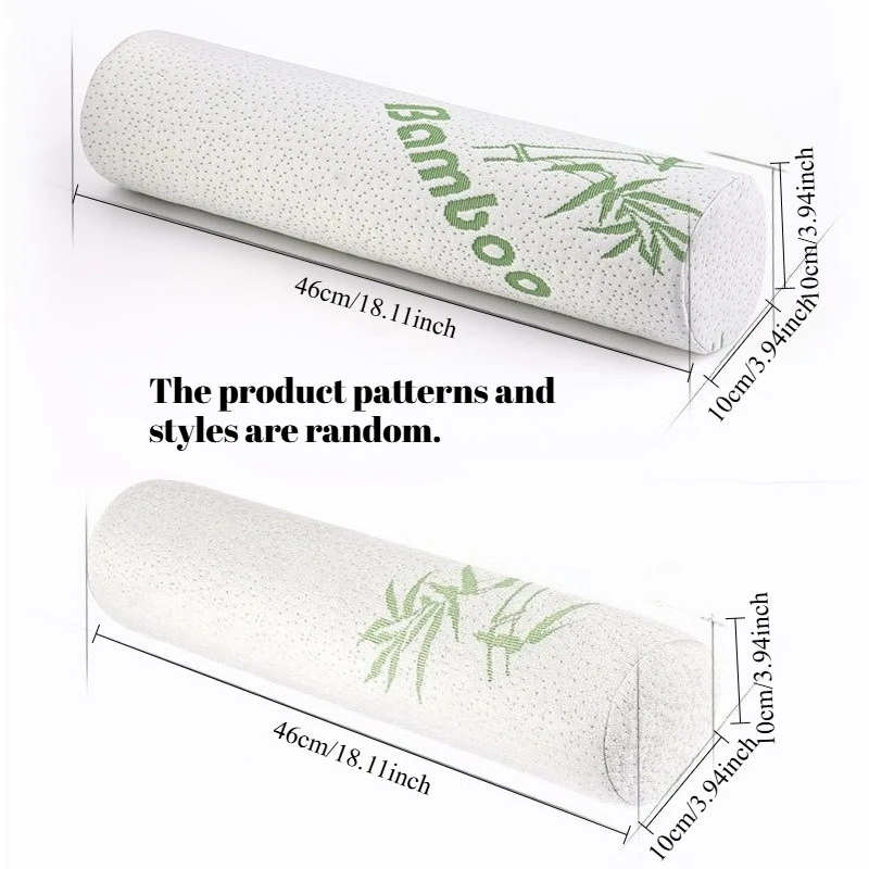 Almohada cervical ergonómica con rodillo bambú desmontable lavable - imagen 4