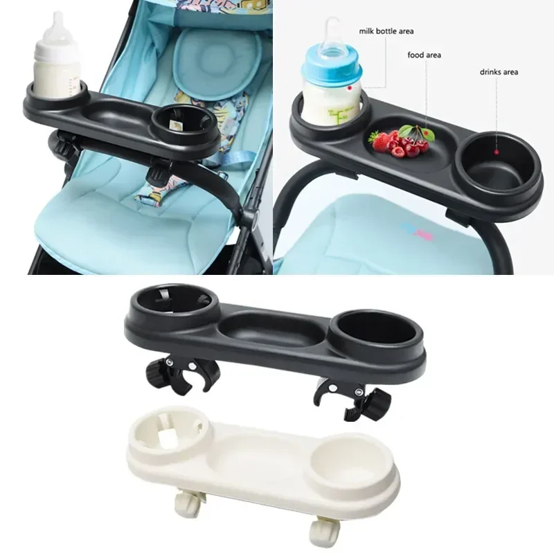 Bandeja de mesa para cochecito universal con portavasos infantil - imagen 5