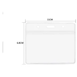 Porta credenciales impermeable de PVC con cordón retráctil