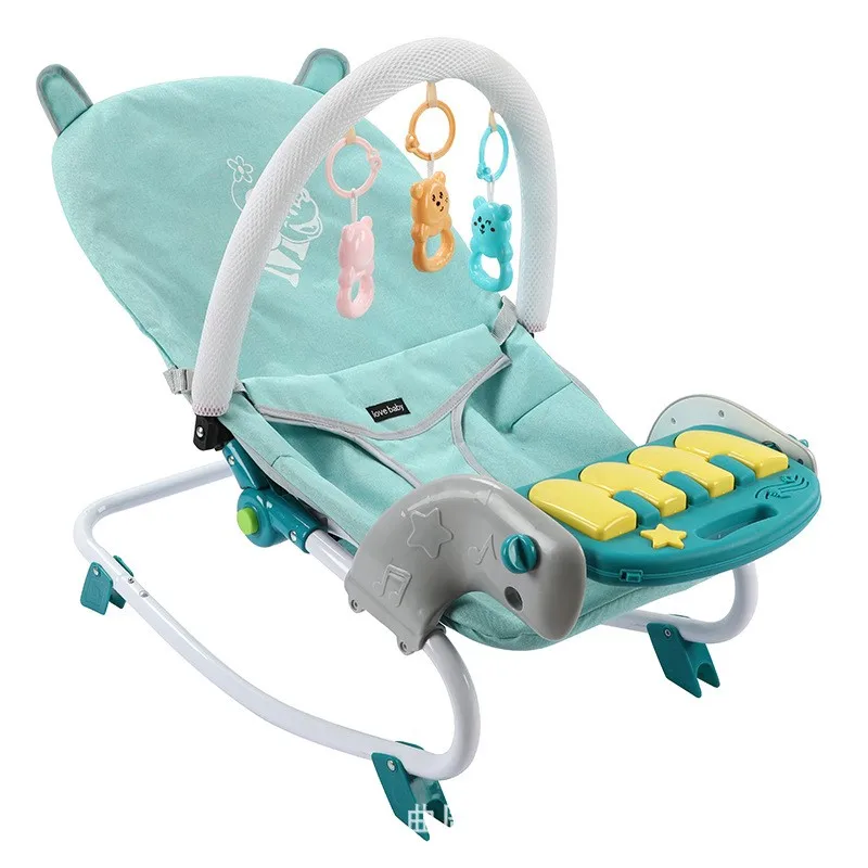 Mecedora bebé eléctrica con piano y pedal – Relájate jugando