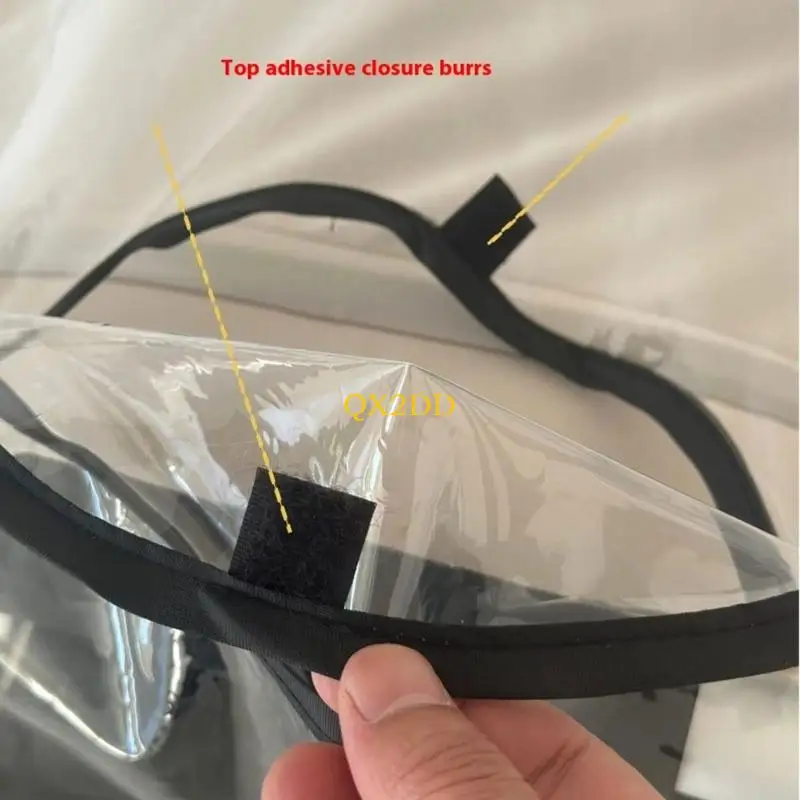 QX2D funda de lluvia transparente impermeable para carrito infantil - imagen 4