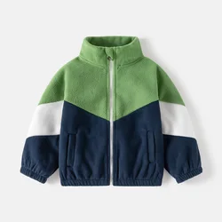 Cardigan de forro polar térmico para niño – Otoño invierno