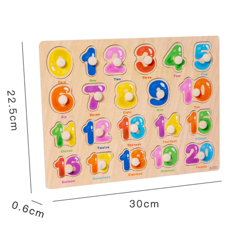 Rompecabezas 3D con clavijas de madera para niños pequeños Montessori - imagen 4