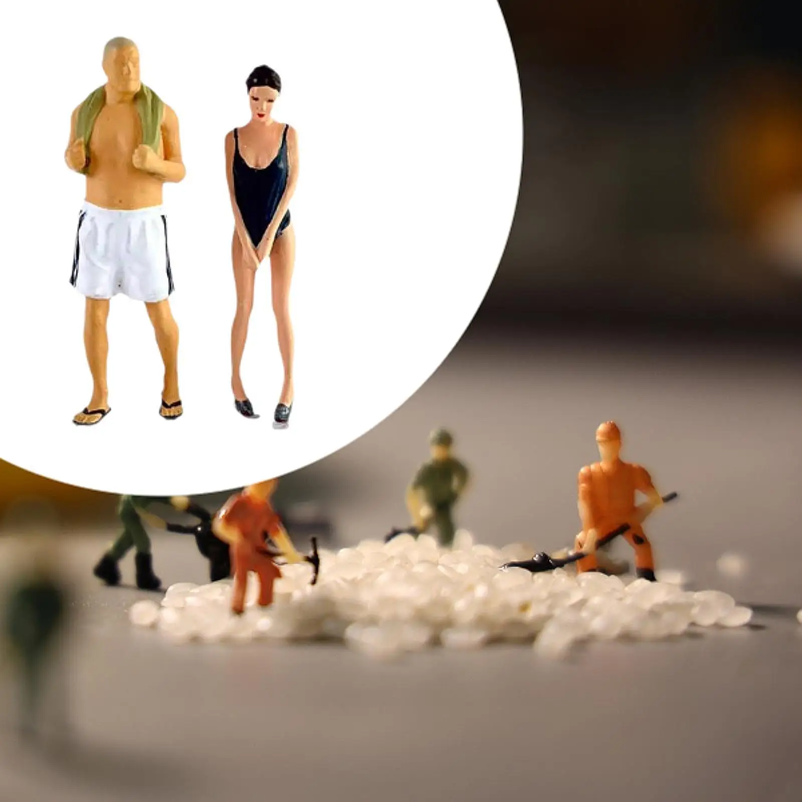 Figuras de diorama para casa de muñecas: personajes de calle - imagen 4