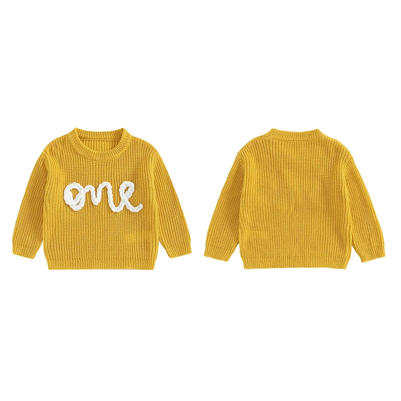 Suéter infantil unisex con cuello redondo