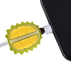 Protector de cable de dibujos animados para USB y auriculares