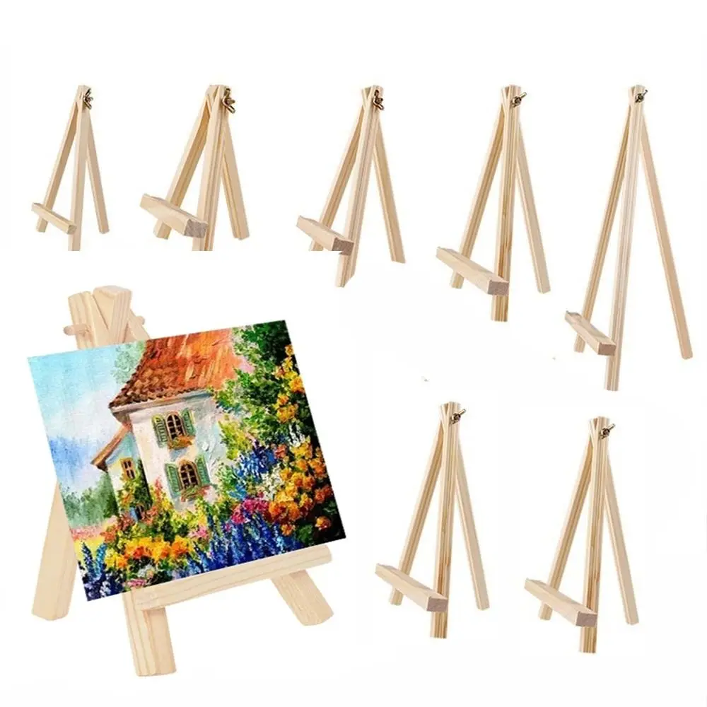 Mini caballete de madera plegable para pintura y dibujo infantil