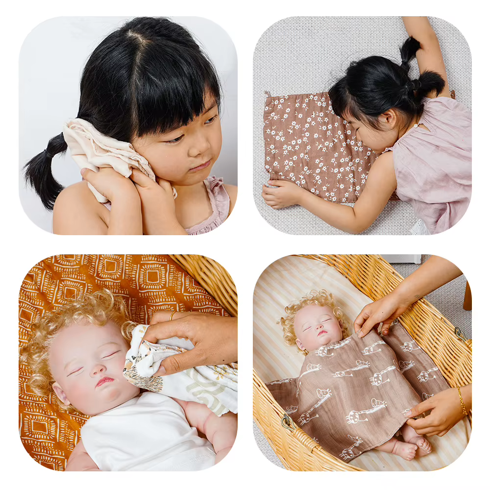 Toalla de maternidad HappyFlute – Algodón puro suave para bebé - imagen 4