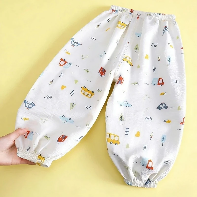 Pantalones antimosquitos de verano para bebé, finos y suaves - imagen 5
