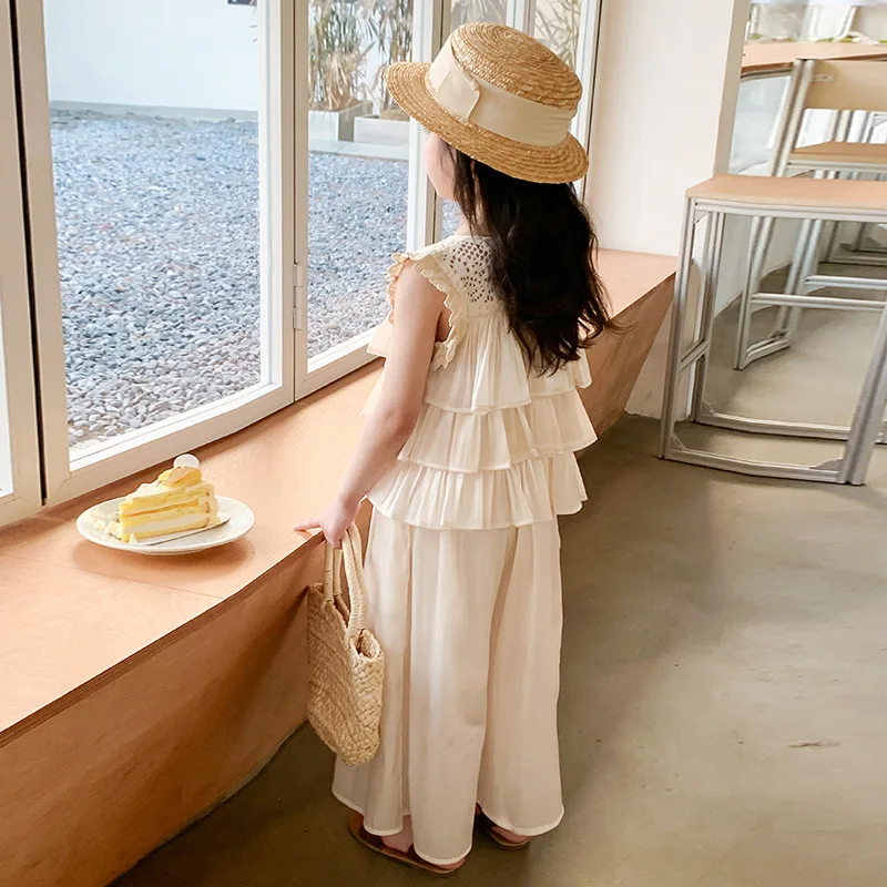 Conjunto verano niña sin mangas - Top y pants 2 piezas - imagen 2