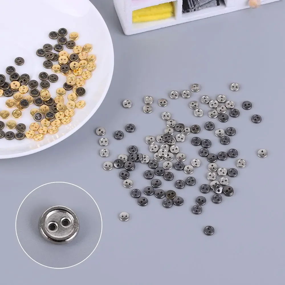 Botones de metal en miniatura para muñecas - hechos a mano, 3-5 mm - imagen 5