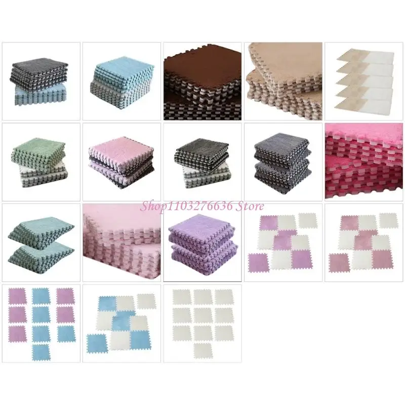 Alfombras modulares para empalmar, set de 10