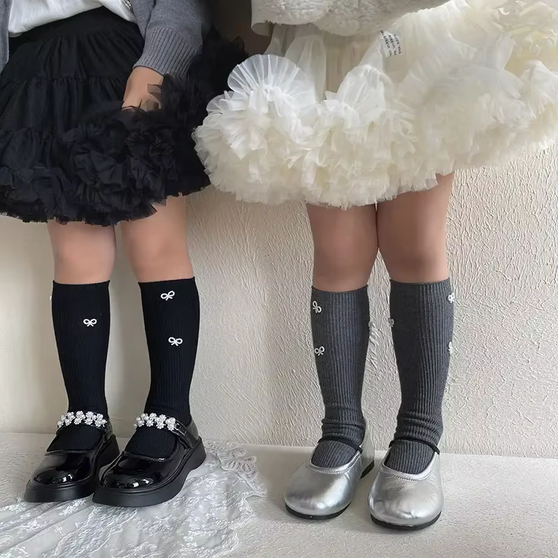 Calcetín escolar de algodón suave para niño y niña – Diseño cómodo