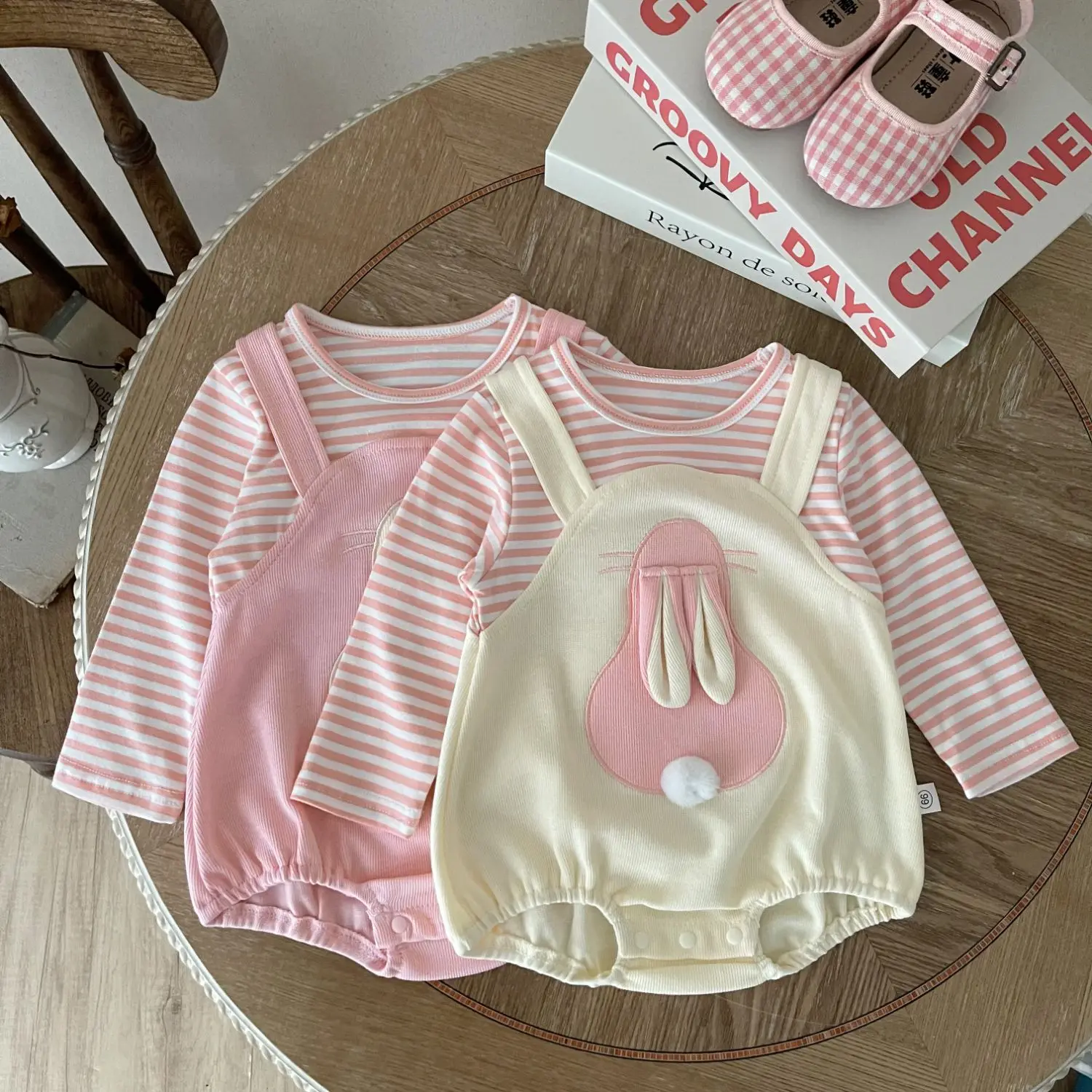 Milangel Mono conejito de una pieza para niñas - Manga larga - imagen 4