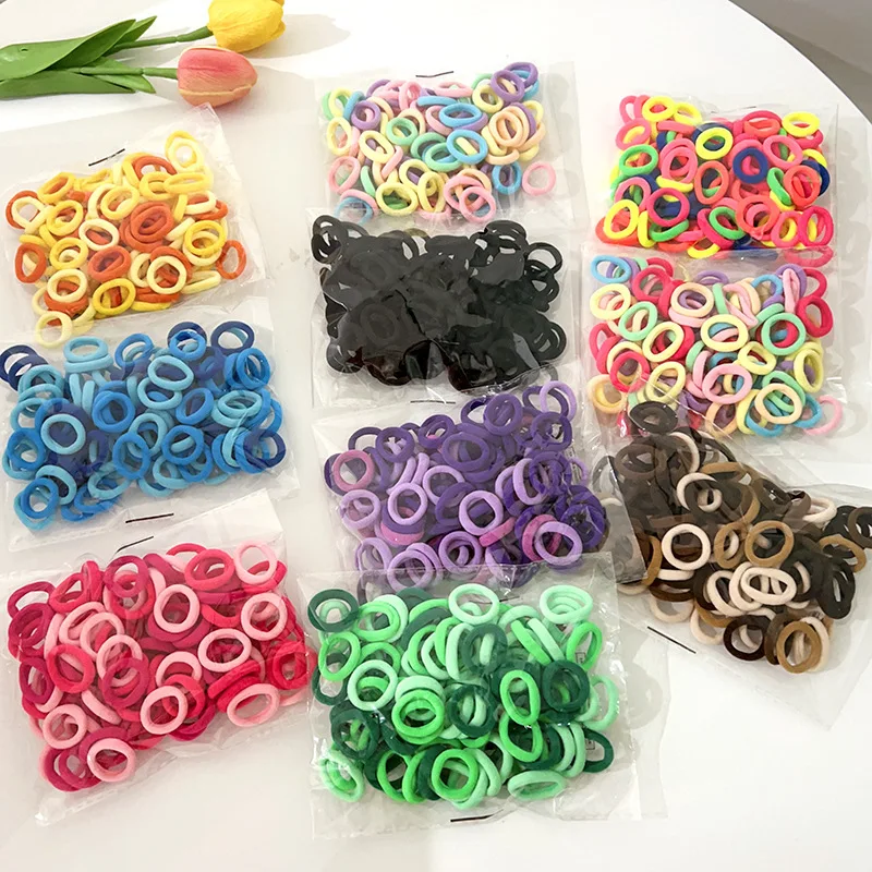 Lazos para el pelo de bebé sin costuras con banda elástica